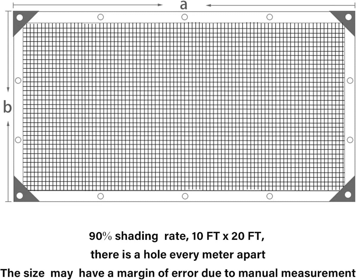 Heavy Duty HDPE UV Block Shade Cloth With Reinforced Grommets