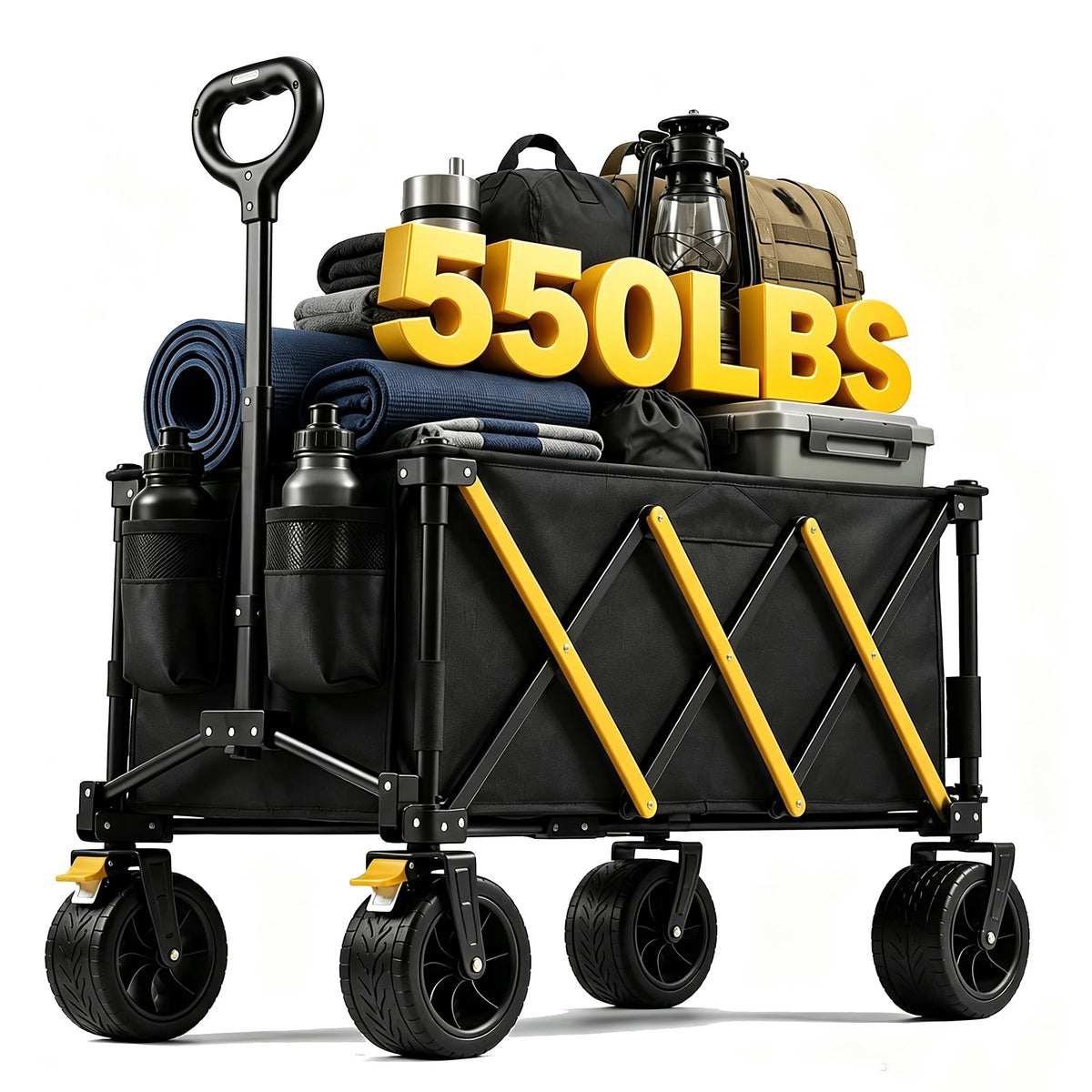 Heavy Duty Folding All Terrain Outdoor Utility Camping Cart