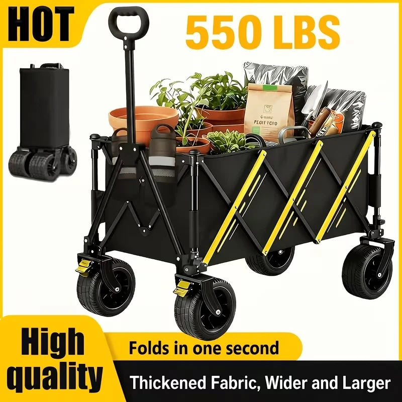 Heavy Duty Folding All Terrain Outdoor Utility Camping Cart