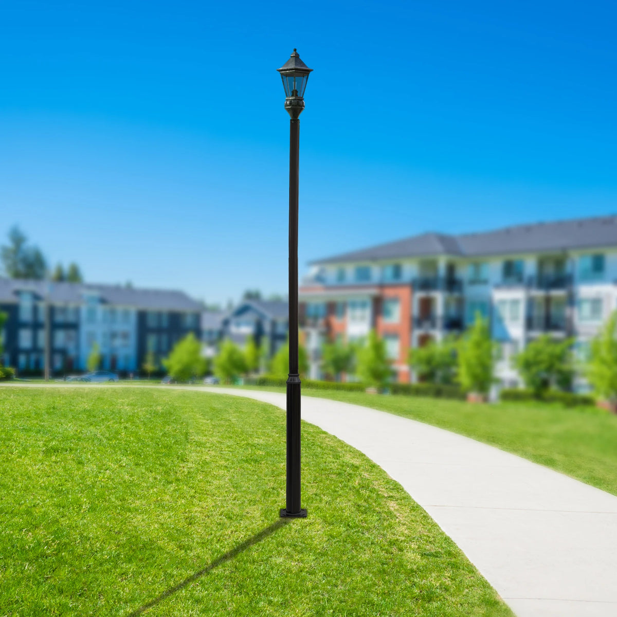 Commercial Grade Outdoor Street Lamp Post For Solar Lighting