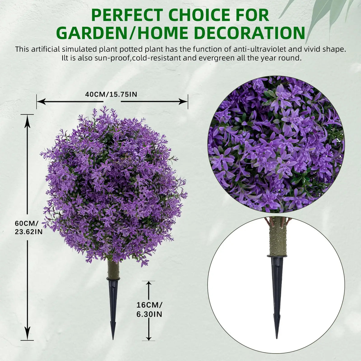 Artificial Cedar Topiary Ball Trees For Home And Garden