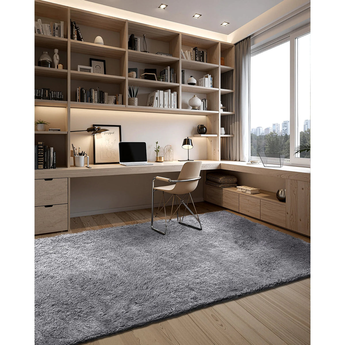 Soft Plush Area Rug For Living Room Bedroom Non Shedding