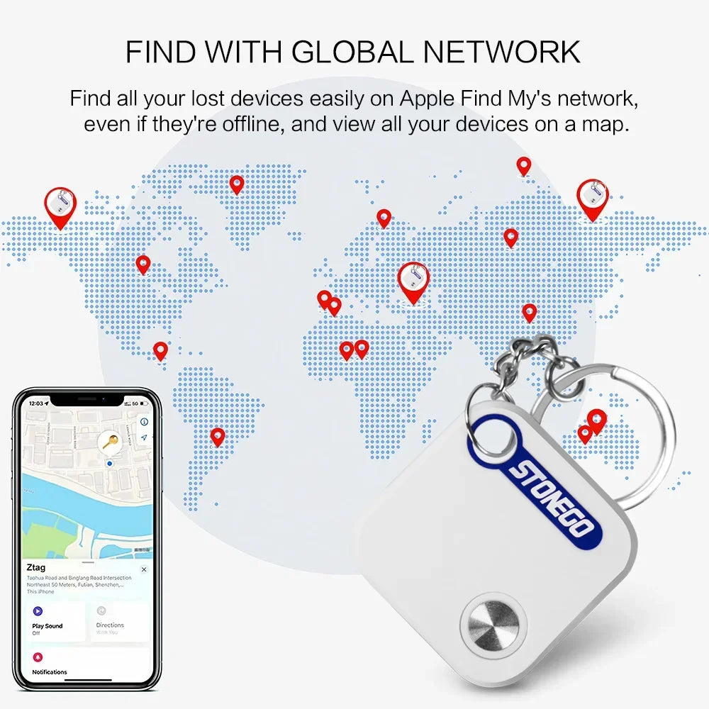 Stonego Ztag Bluetooth Key Finder Pet Tracker For Find My