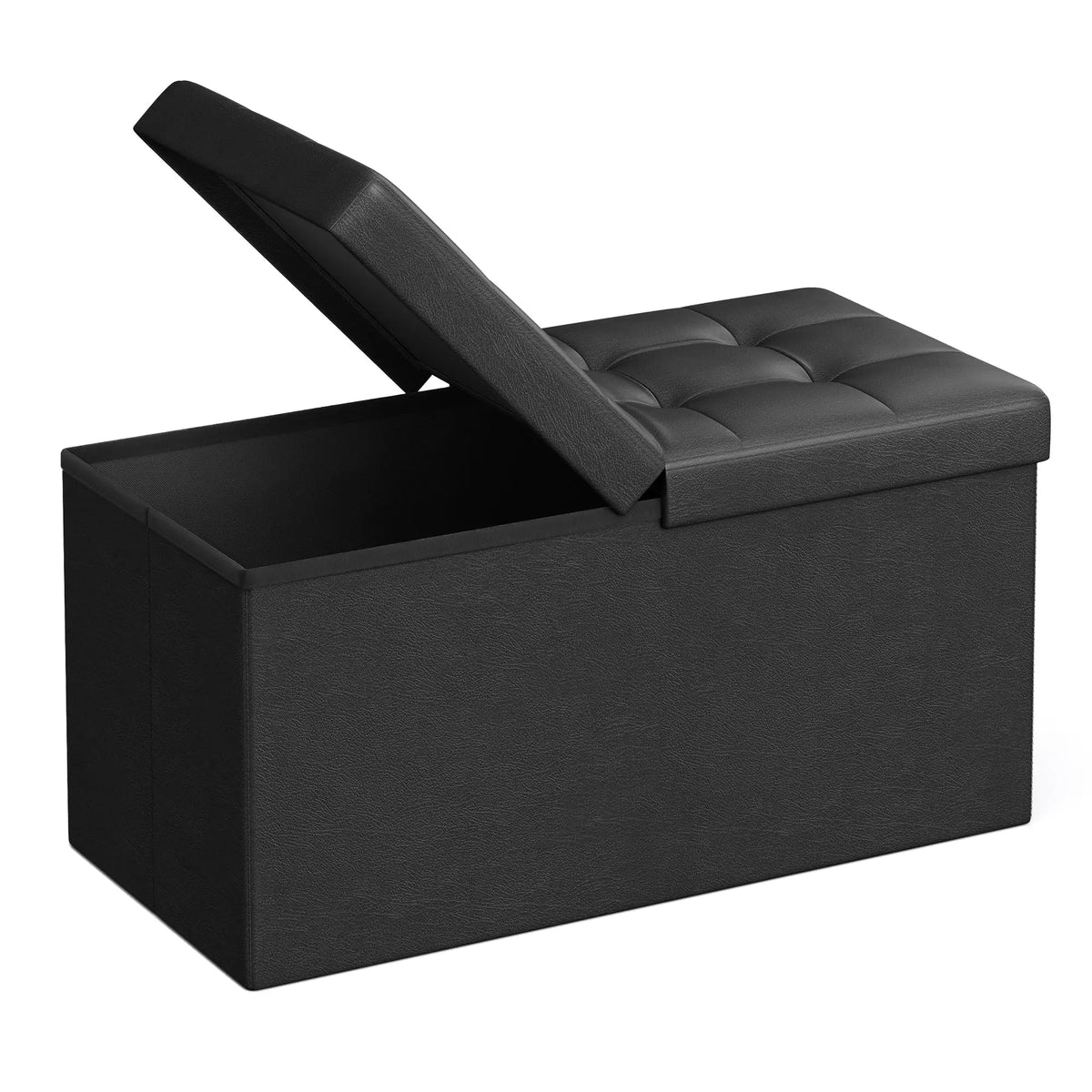 Xiuwo Upholstered Storage Ottoman Bench With Flip Top Seat Cover