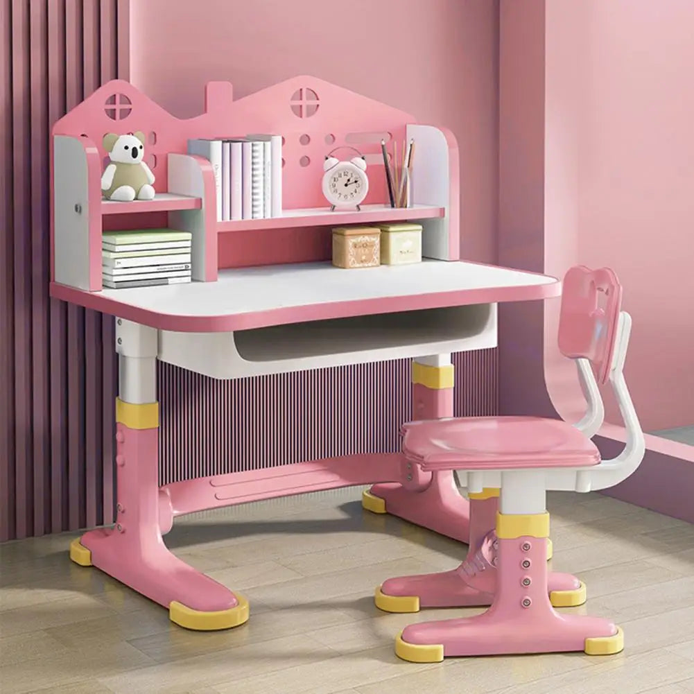 Kids Height Adjustable Desk And Chair Set For School