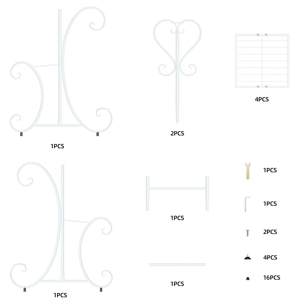 Versatile Metal Plant Stand Organizer For Garden And Patio