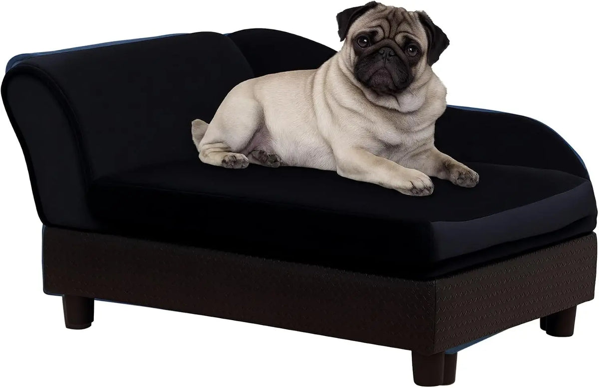 Modern Hidden Storage Dog Couch With Soft Foam For Pets