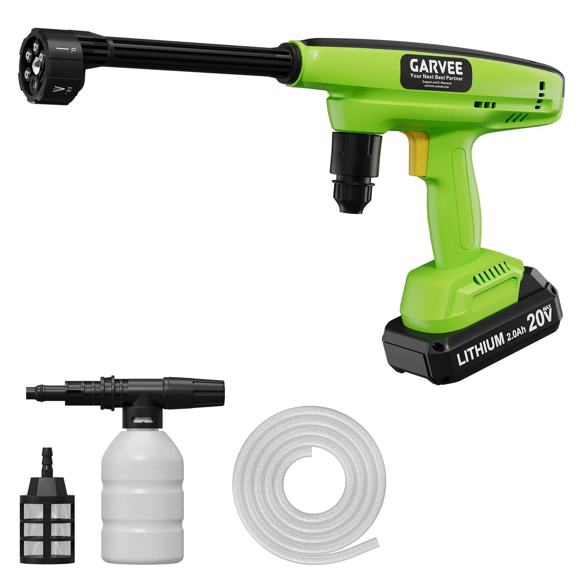 HiMISS 20V Cordless Pressure Washer Battery Powered Outdoor Cleaner