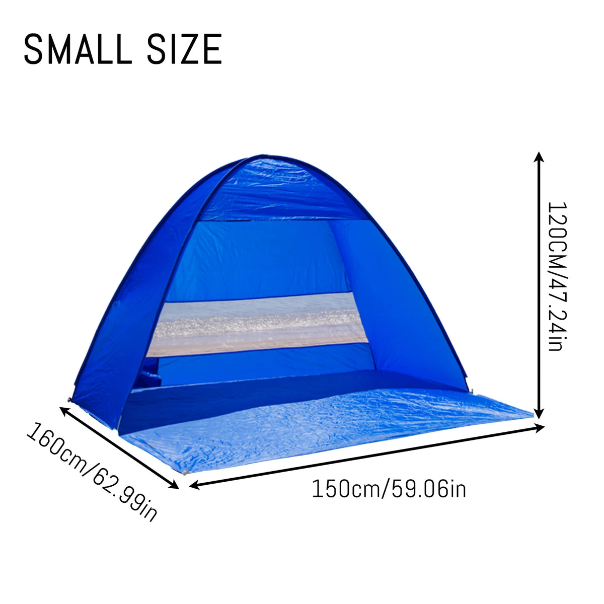 Auto Open Beach Camping Tent With UPF 50 Sun Protection