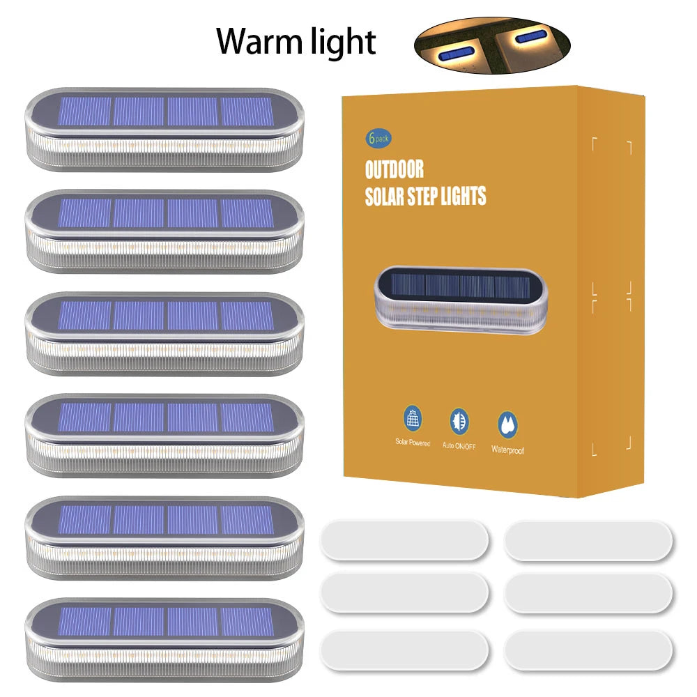Solar Deck Lights Waterproof Automatic Outdoor Garden Step