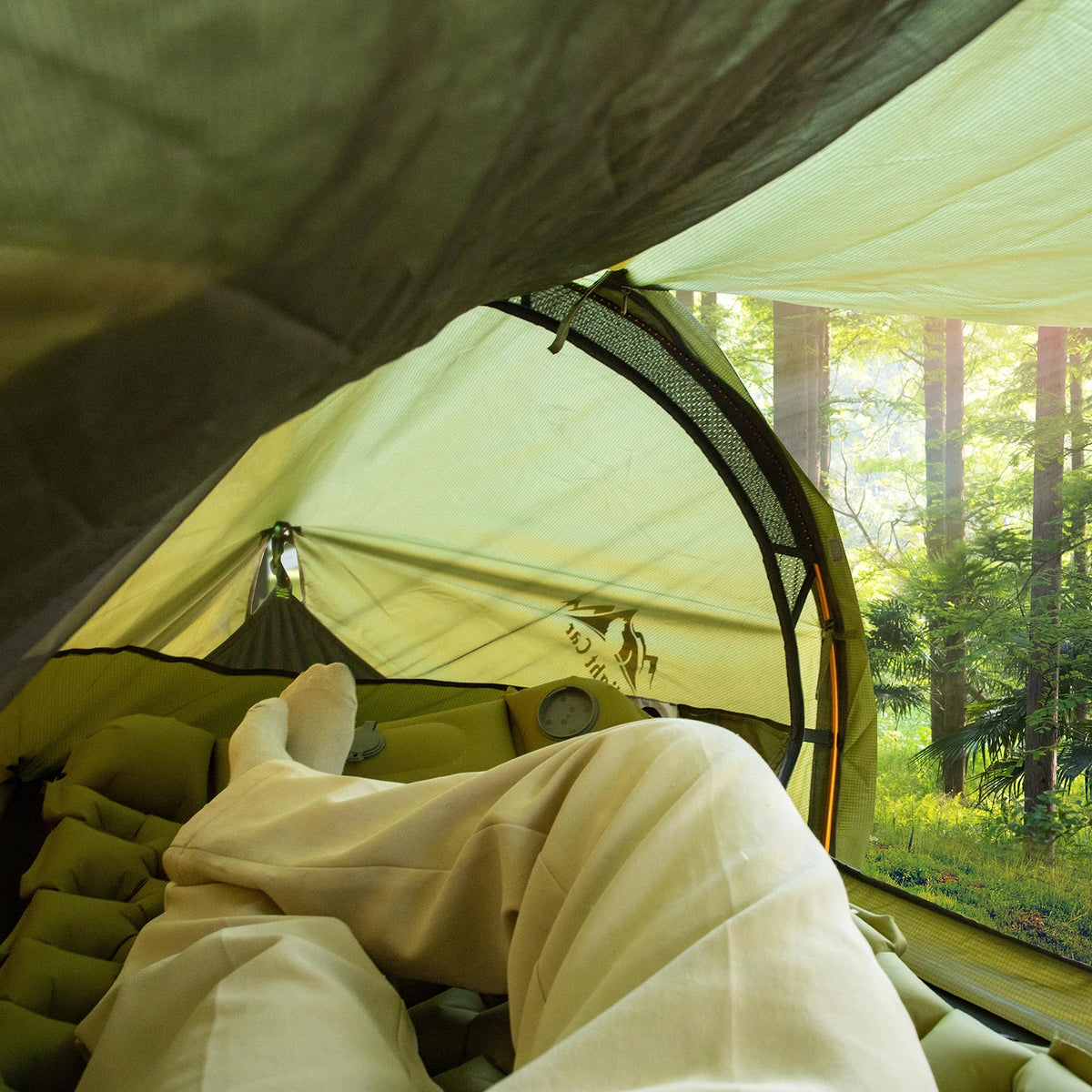 Night Cat Lay Flat Hammock With Mosquito Net Waterproof Rainfly