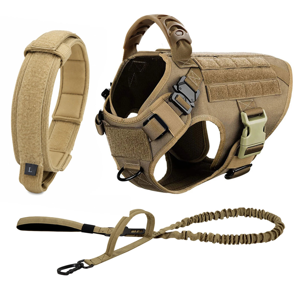 Petravel Adjustable Padded Nylon Dog Harness With Leash