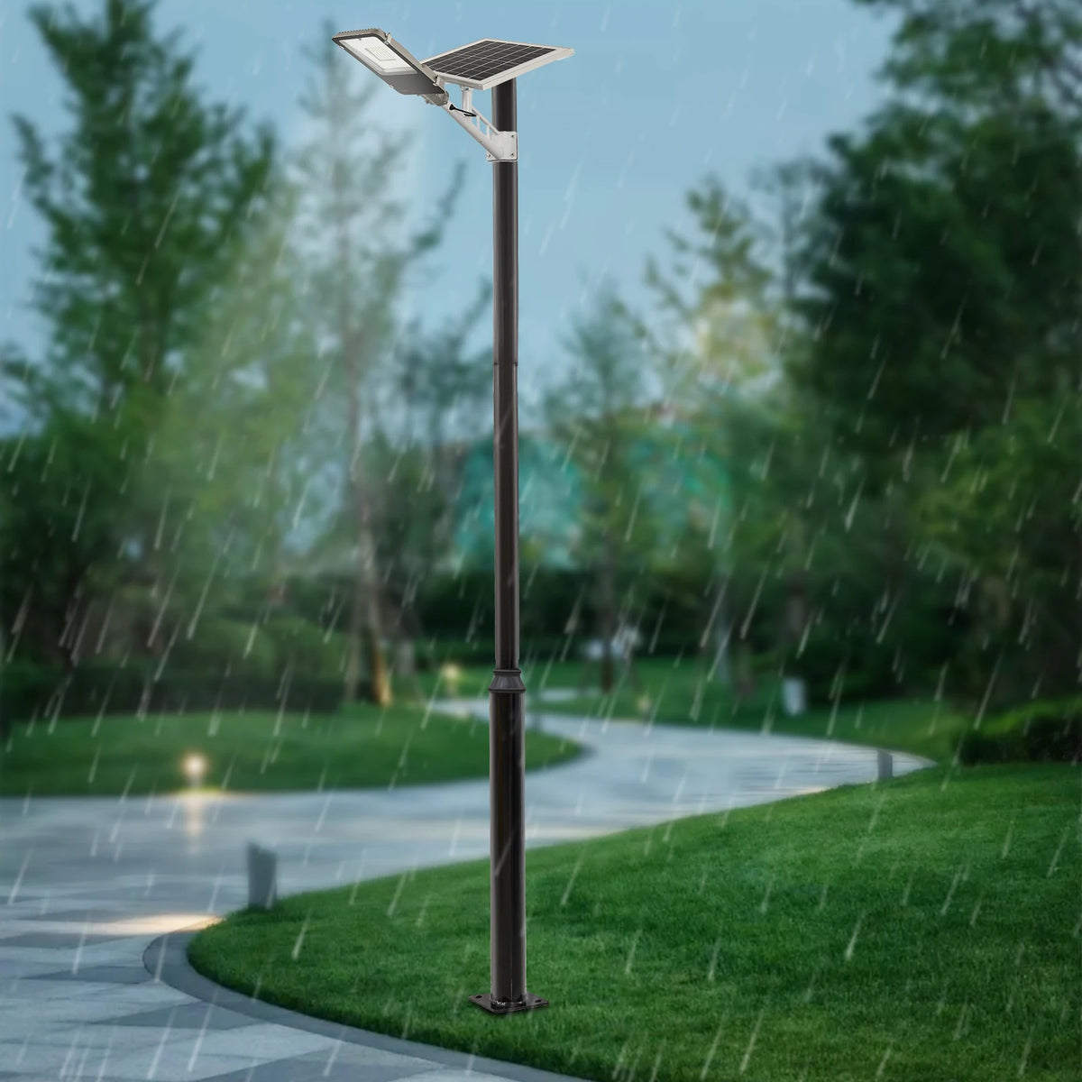 Commercial Grade Outdoor Street Lamp Post For Solar Lighting