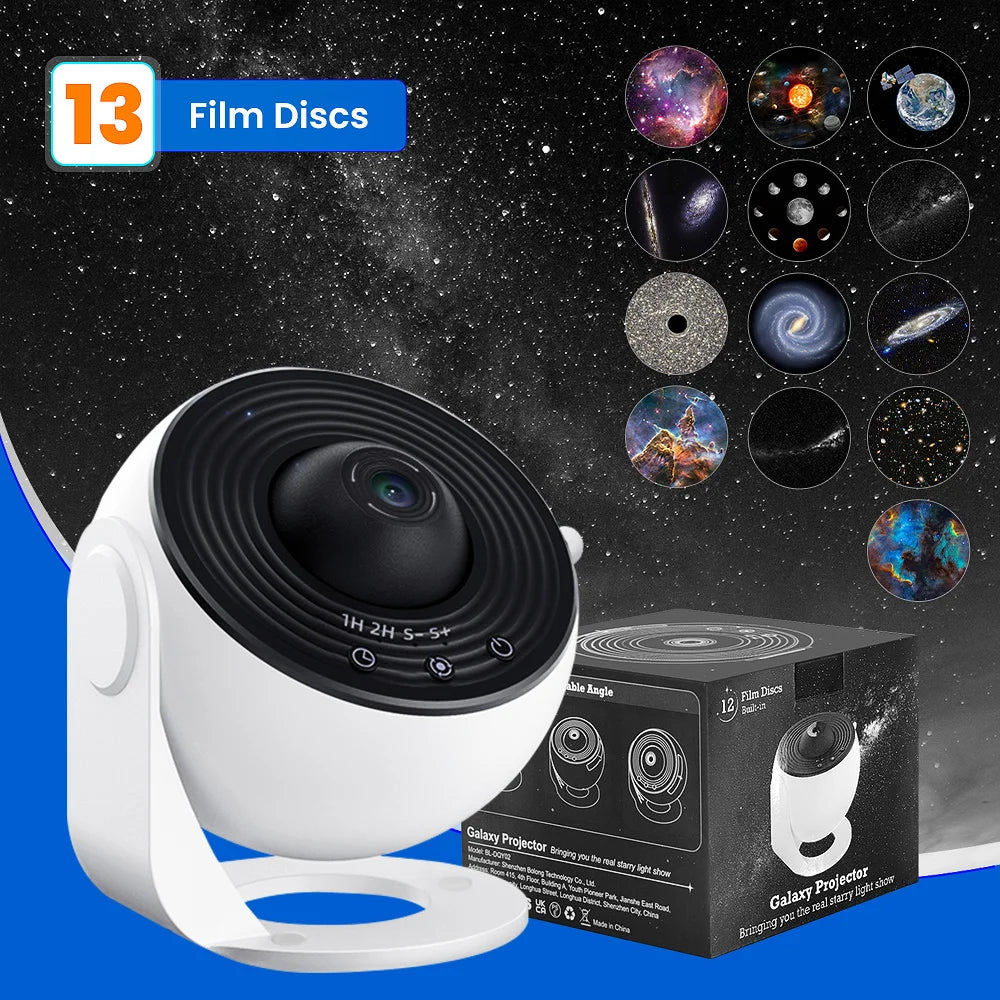 Aiopp Star Projector With 360 Rotation And Hd Galaxy Lighting