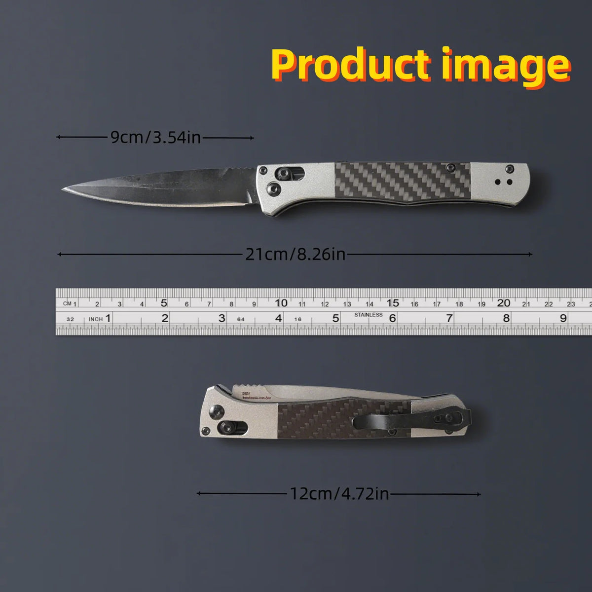 Zm Outdoors S90V Steel Folding Pocket Knife Aluminum Handle