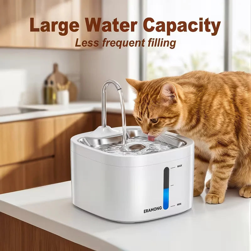 Automatic Stainless Steel Drinking Fountain For Cats And Dogs
