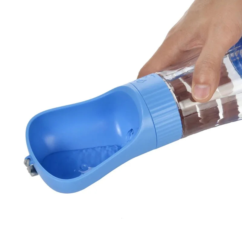 Portable Dog Water Bottle With Separated Food Storage Cup