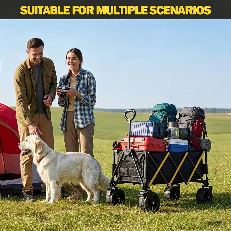 Heavy Duty Folding All Terrain Outdoor Utility Camping Cart