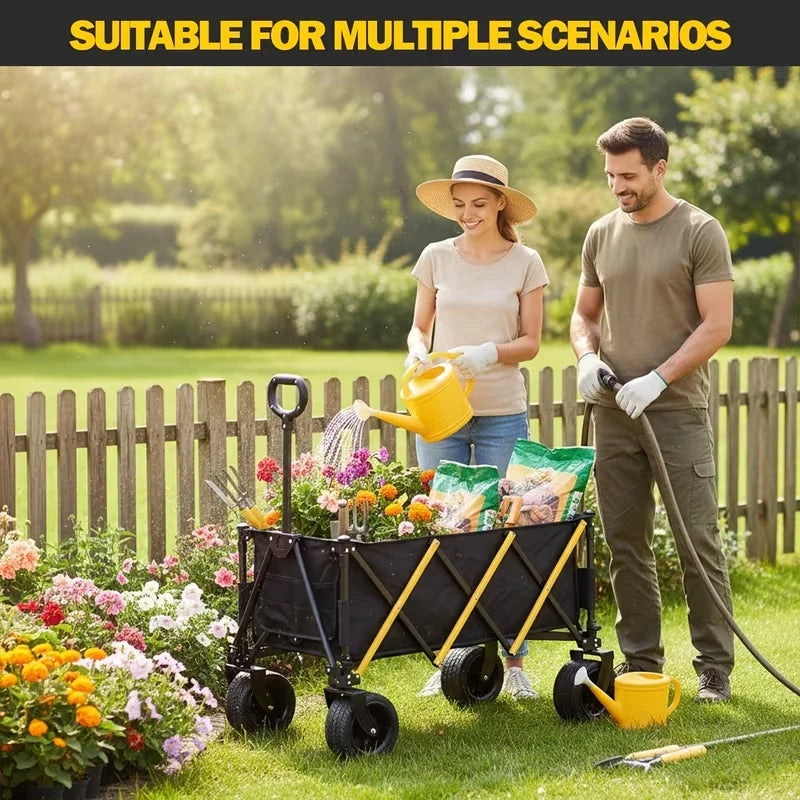 Heavy Duty Folding All Terrain Outdoor Utility Camping Cart