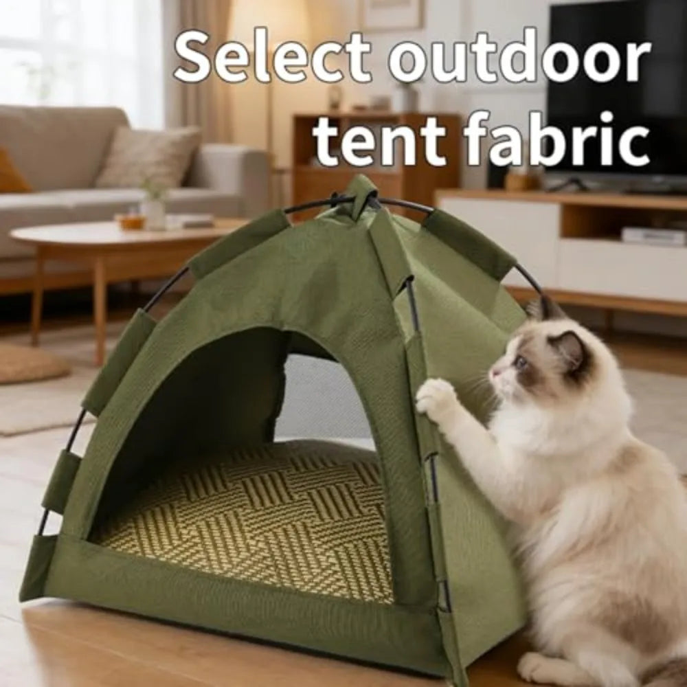 Outdoor Semi Enclosed Pet Tent For Cats And Portable Shelter