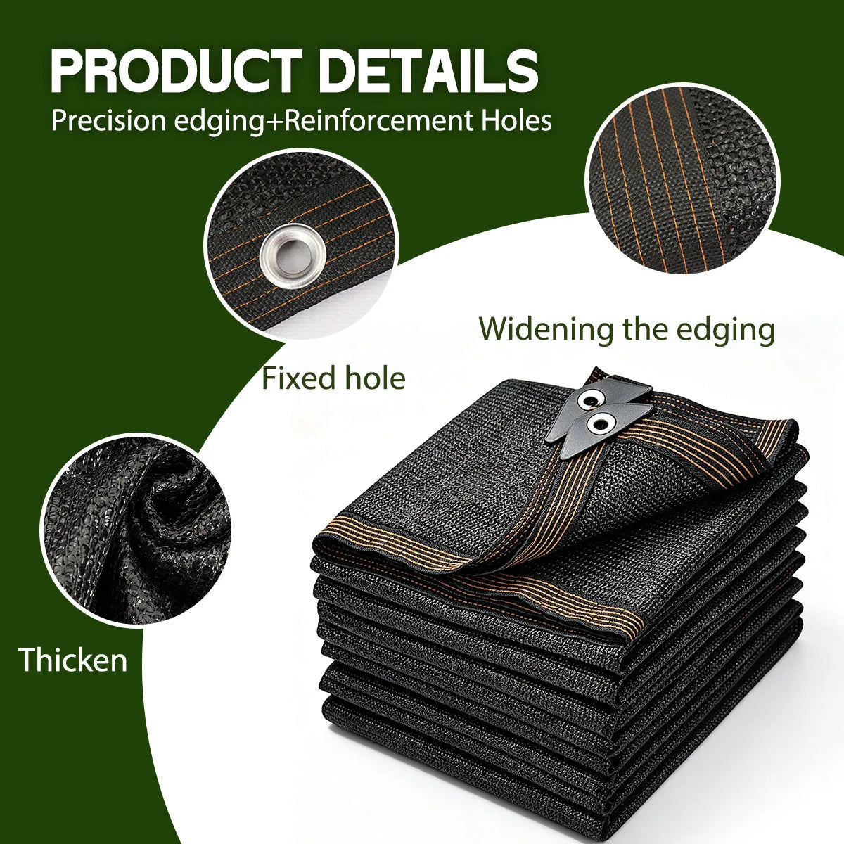 HDPE Heavy Duty Shade Net with Grommets for Patio