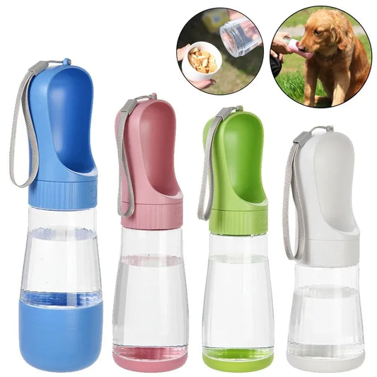 Portable Dog Water Bottle With Separated Food Storage Cup