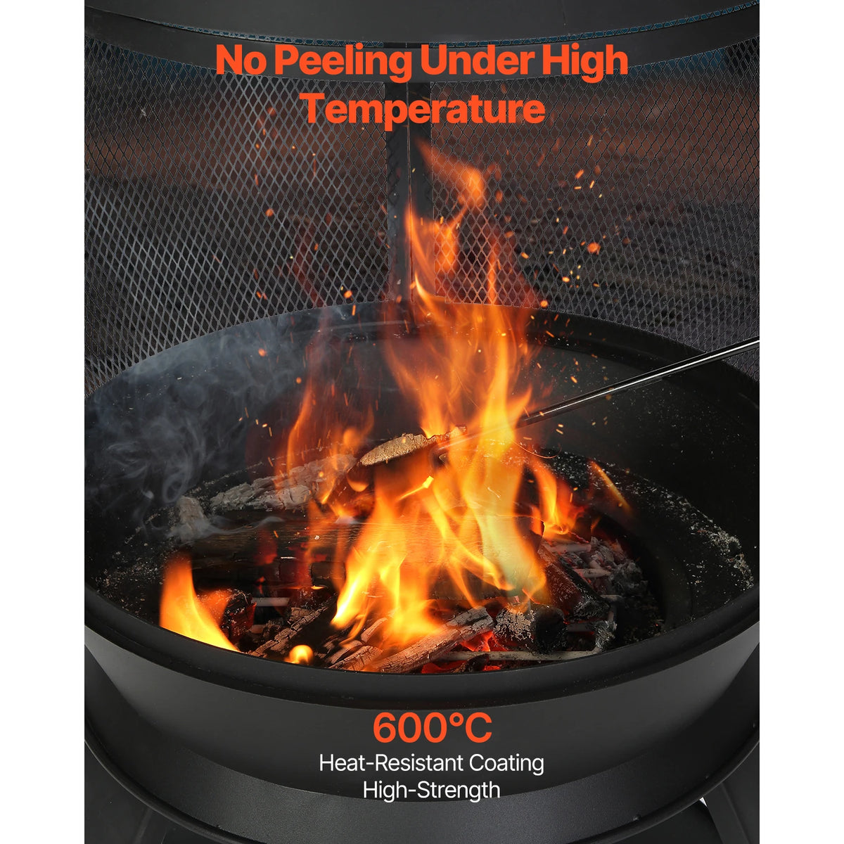 Classic Outdoor Wood Burning Chiminea Fire Pit For Patio