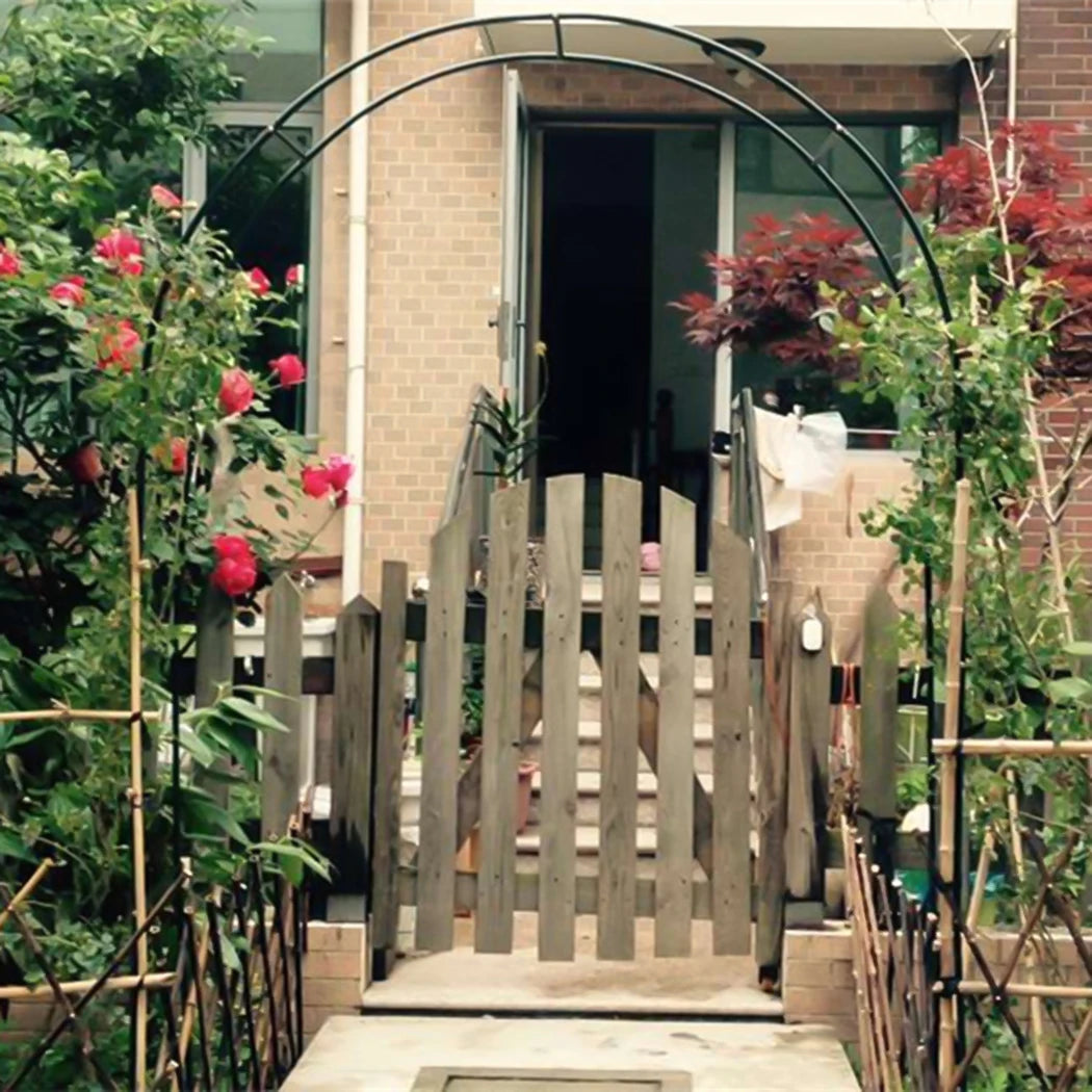 Wisfor Metal Garden Arch Trellis For Climbing Plants