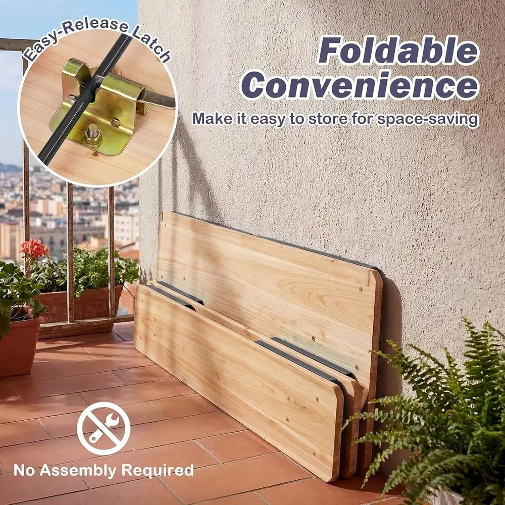 Sturdy Kids Picnic Table With Two Durable Bench Seats