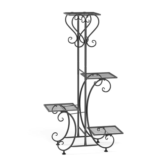 Versatile Metal Plant Stand Organizer For Garden And Patio