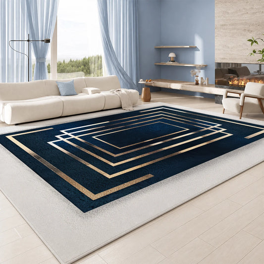 Machine Washable Soft Velvet Area Rug Non Slip Backing