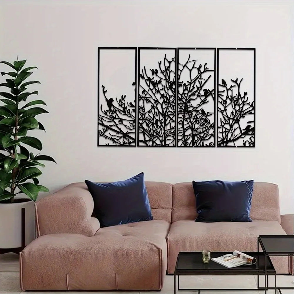 Modern Minimalist Metal Tree Of Life Wall Decor Art