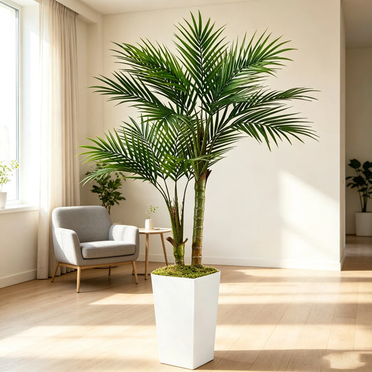 Olitree Artificial Areca Palm Tree In Decorative Pot