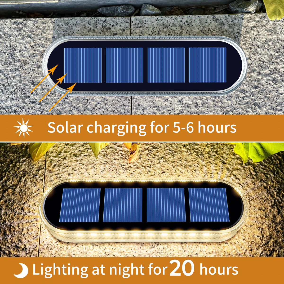 Solar Deck Lights Waterproof Automatic Outdoor Garden Step