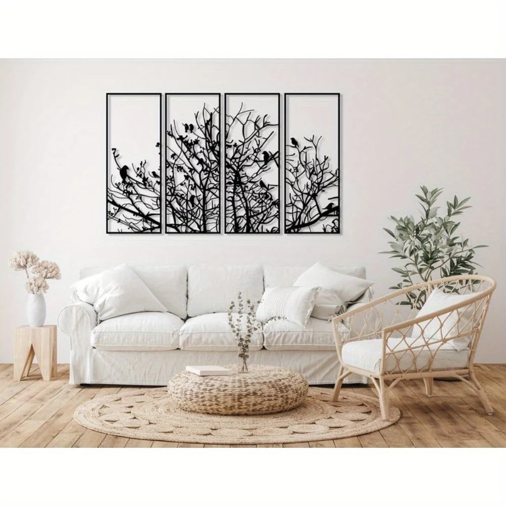 Modern Minimalist Metal Tree Of Life Wall Decor Art