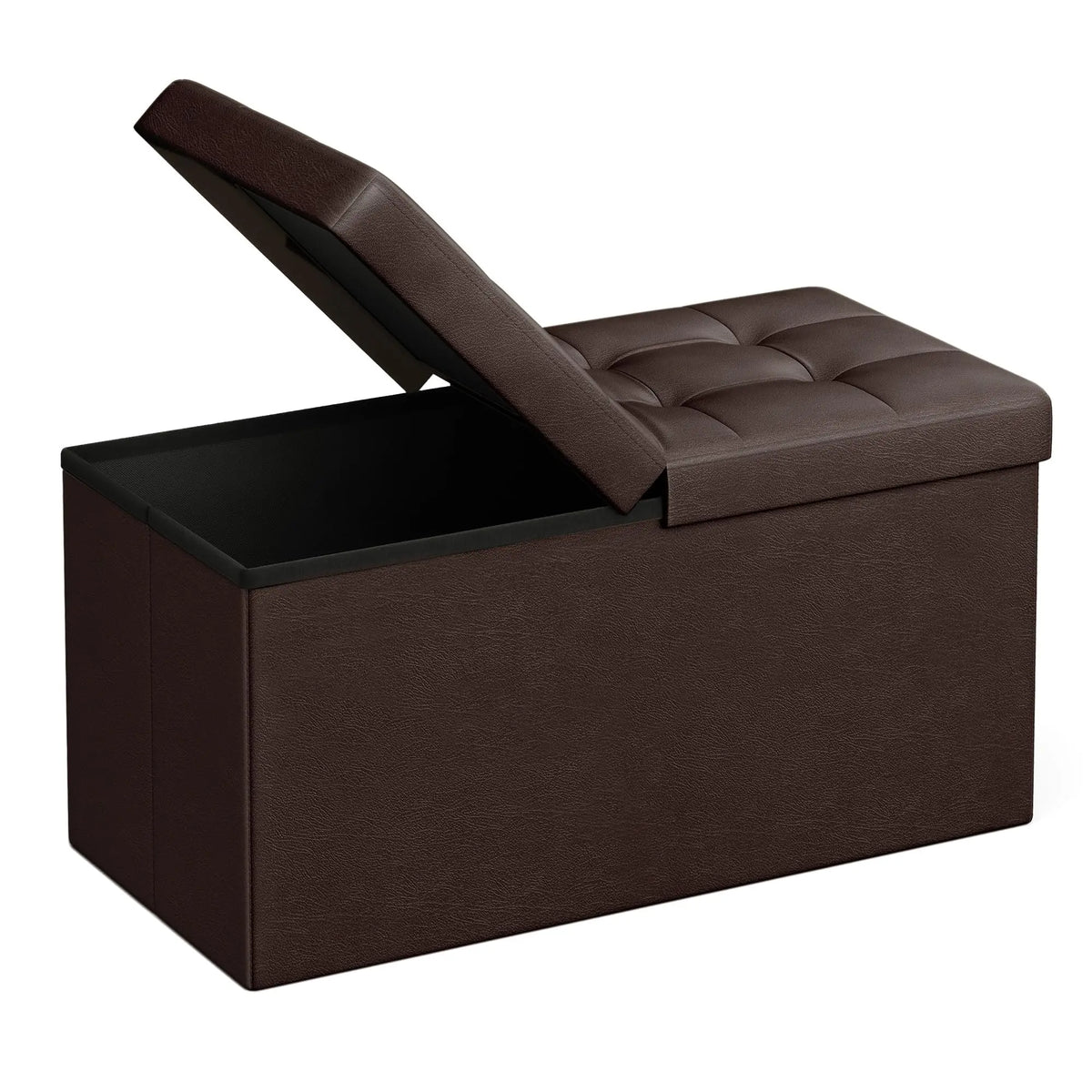 Xiuwo Upholstered Storage Ottoman Bench With Flip Top Seat Cover