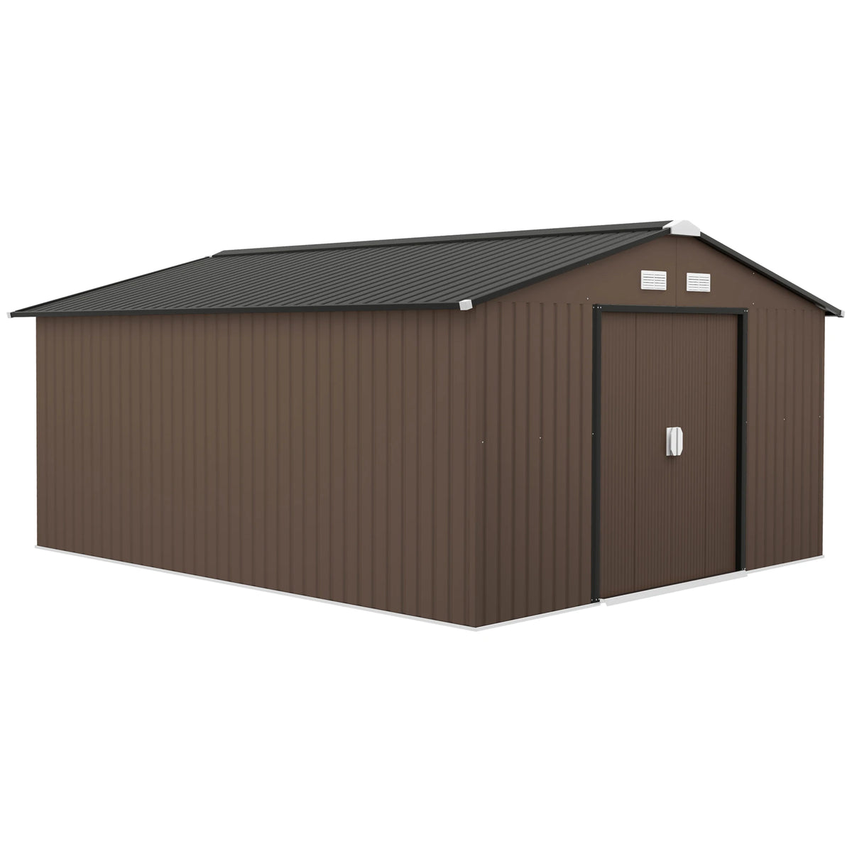 Outsunny Waterproof Outdoor Garden Steel Storage Shed