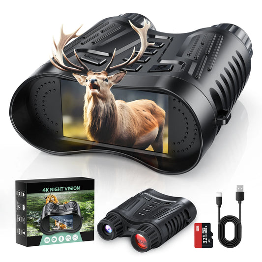 DIYIMIN Night Vision Binoculars With 8X Optical Magnification For Camping