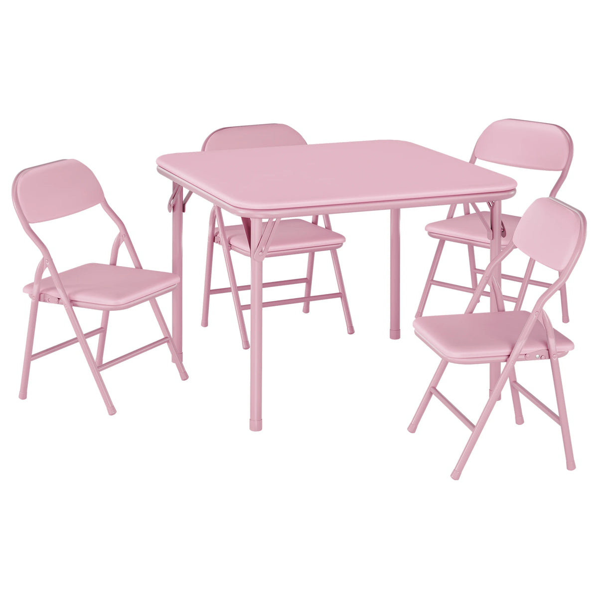 Wooden Kids Folding Table and Chairs Set for Playroom Activity