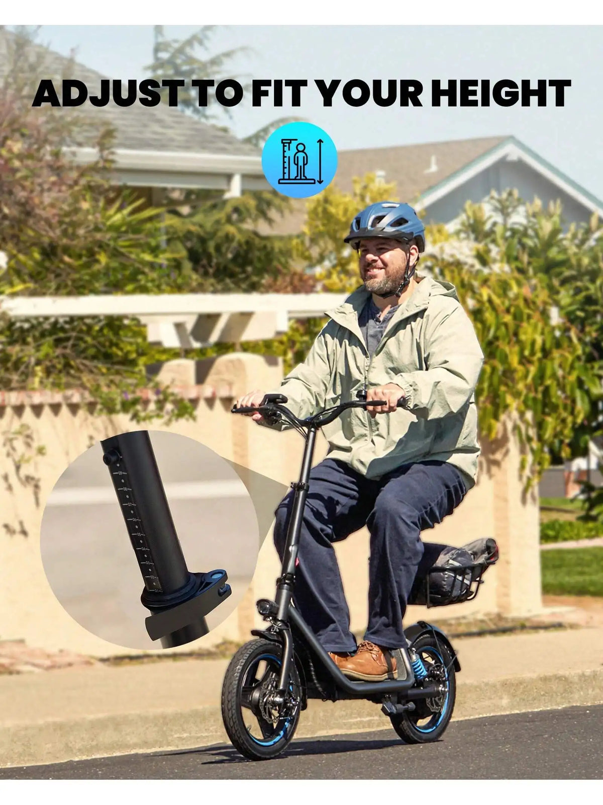 Gyroshoes 650W Adult Electric Scooter With Seat And Dual Suspension