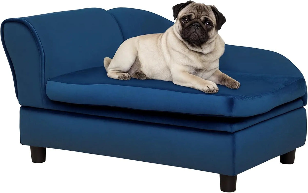 Modern Hidden Storage Dog Couch With Soft Foam For Pets