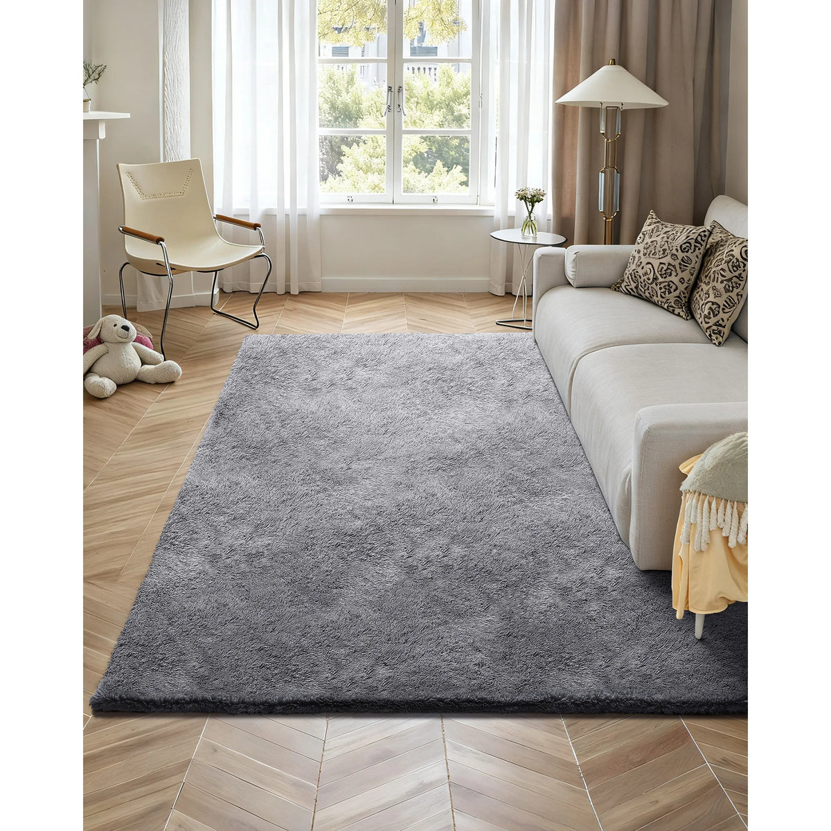 Soft Plush Area Rug For Living Room Bedroom Non Shedding