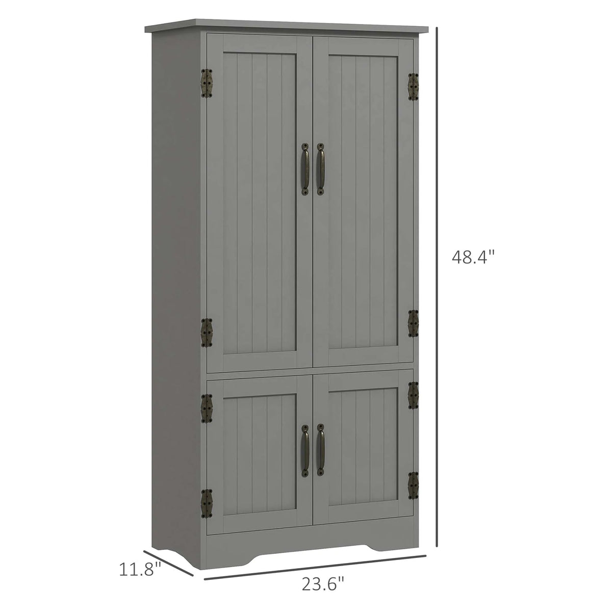 HOMCOM Modern Freestanding Storage Hutch With Four Doors