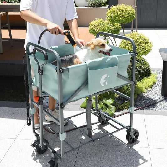Garvee Portable Pet Grooming Bath Drying Rack With Mesh