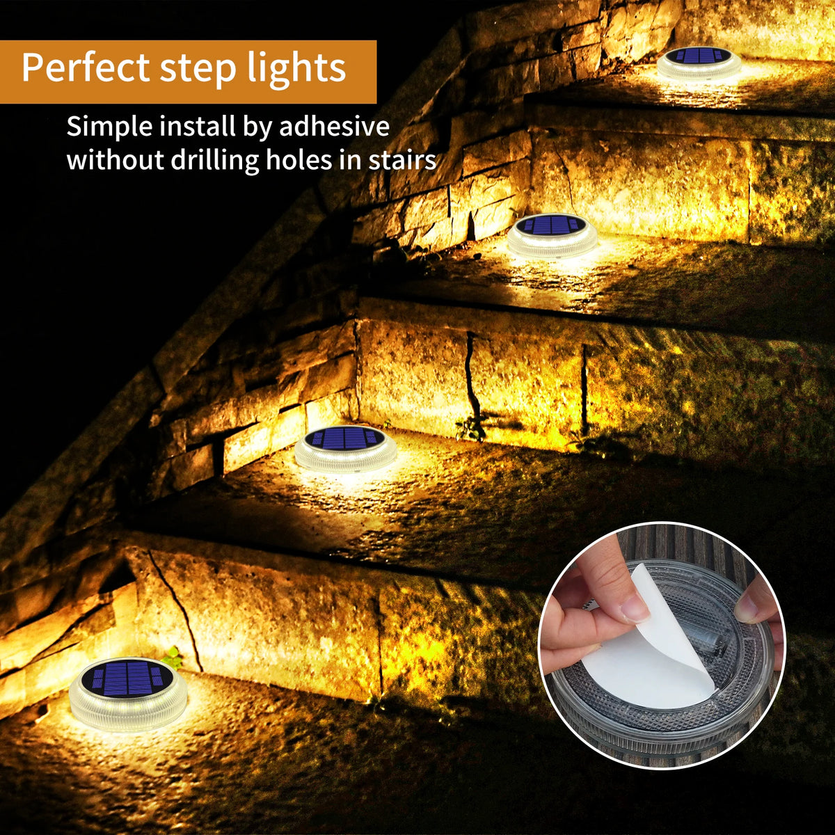 IP68 Solar Deck Lights Automatic With 5 Ton Load Bearing