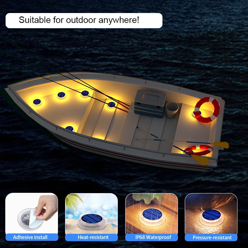 IP68 Solar Deck Lights Automatic With 5 Ton Load Bearing