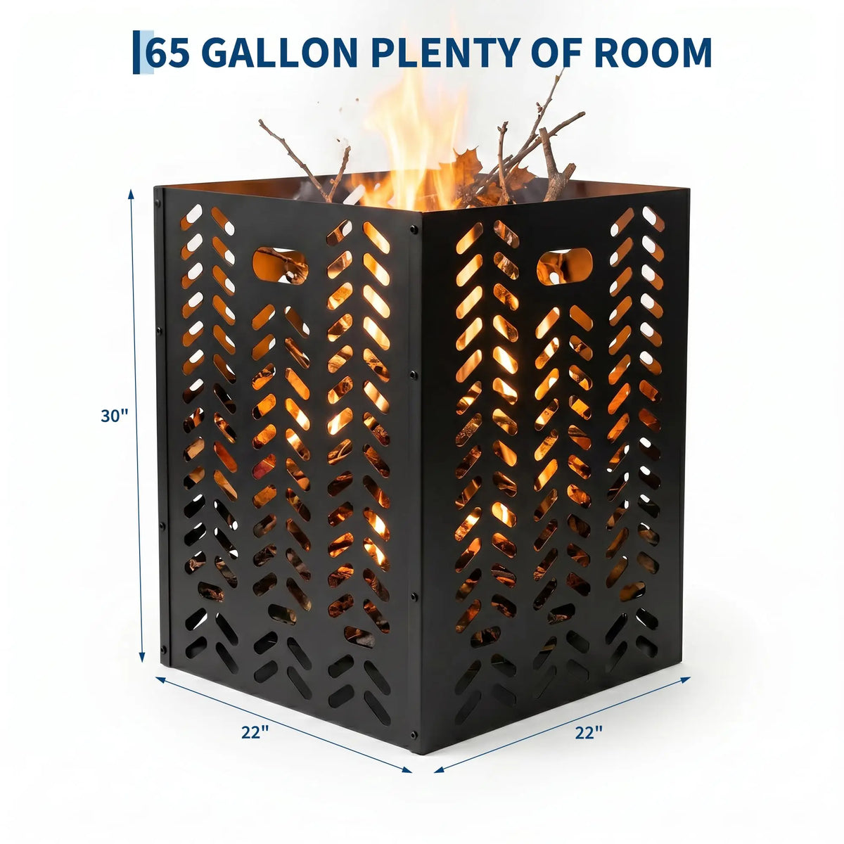 HiMISS Heavy Duty Steel Outdoor Burn Cage For Yard Cleanup
