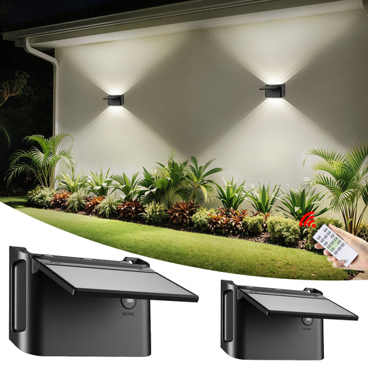 Intelamp Led Solar Wall Lights With Up Down Lighting