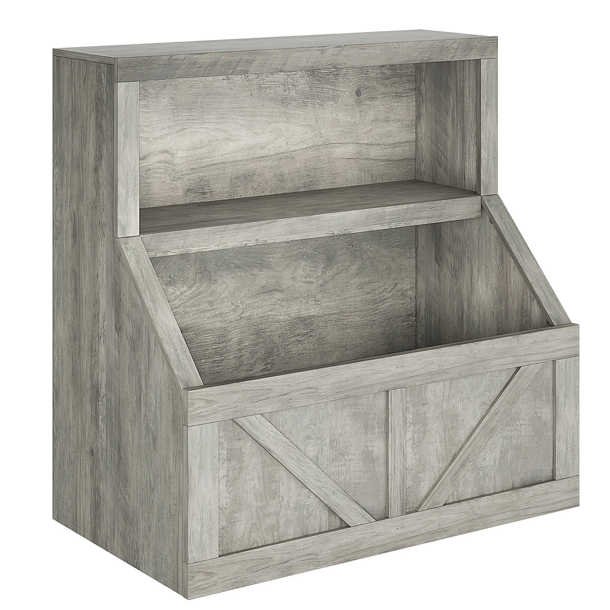 Kids Wooden Bookshelf And Toy Storage Organizer For Nursery