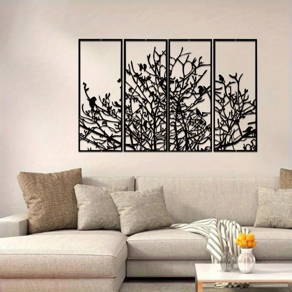Modern Minimalist Metal Tree Of Life Wall Decor Art